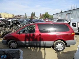 1999 TOYOTA SIENNA CE BURGUNDY 3.0L AT Z16180